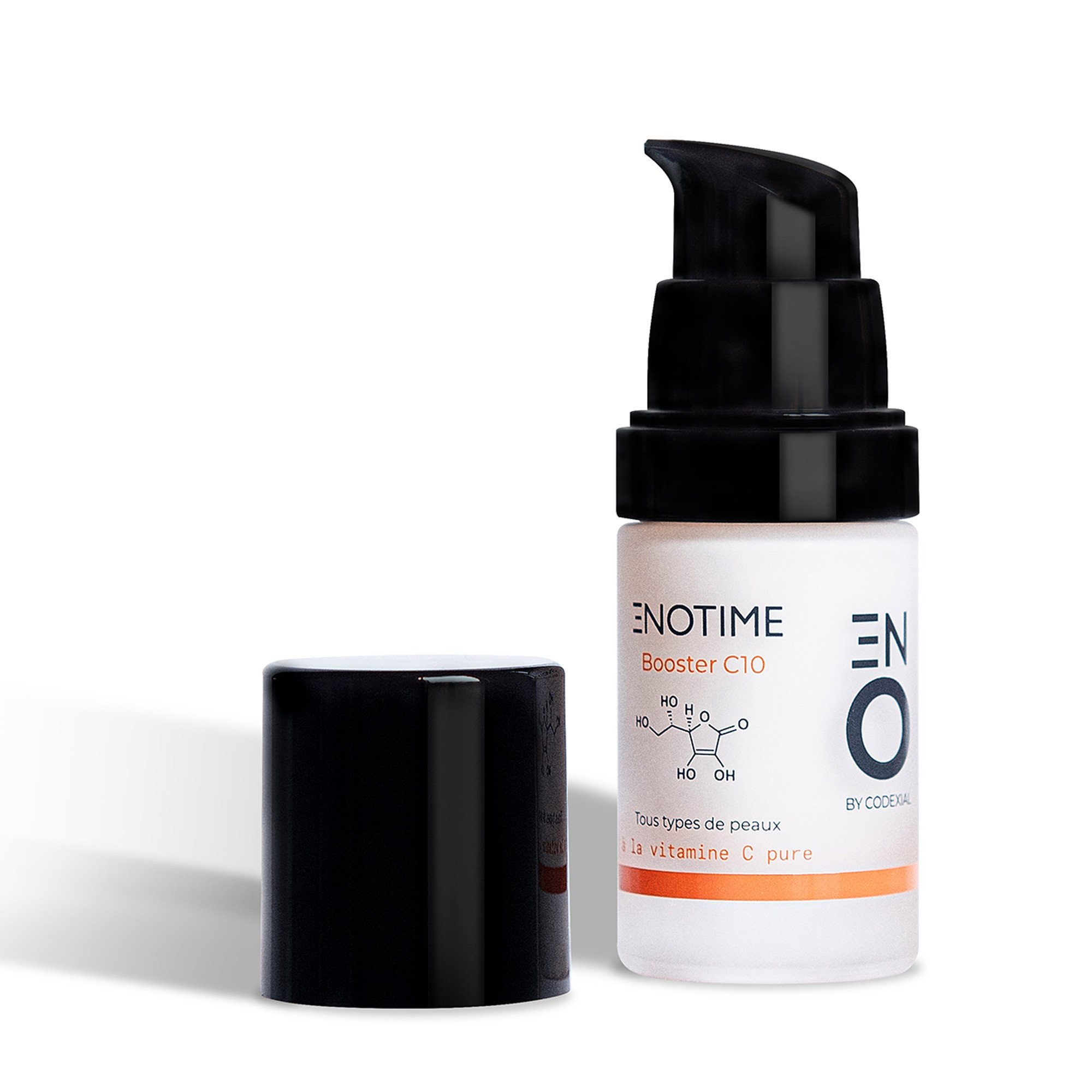 Enotime Sérum Booster C10 Vitamine C bouchon ouvert Enotime Sérum Booster C10 Vitamine C bouchon ouvert