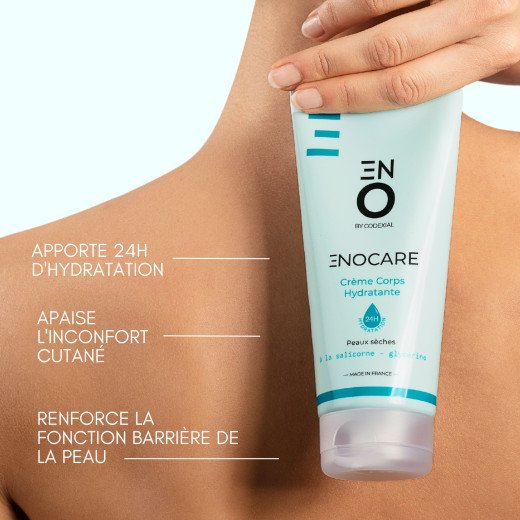 Crème hydratante 24h pour le corps, enrichie en extrait de salicorne.