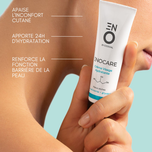 Crème hydratante pour le visage, enrichie en extrait de salicorne