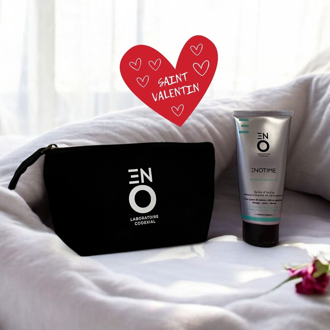 Trousse et makeup remover ENOTIME offerts saint-valentin